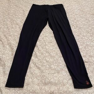 Cuddl Duds Women’s Footed Black Leggings Size Large